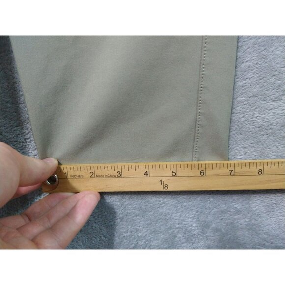 FLX Pants Mens 34x30 Beige Chino Performance Stretch Flat Front Mid Rise Stretch - Picture 6 of 10